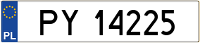 Truck License Plate